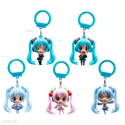 Hatsune Miku - Snow Miku - Sakura Miku ;Anahtarlık - Çanta Süsü - Oyun