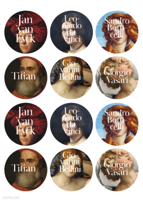 İkonik Tablolar Sticker  (12’li)