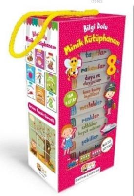 İngilizce Destekli Bilgi Dolu Minik Kütüphanem; 9 Kitap - Pembe Kutu