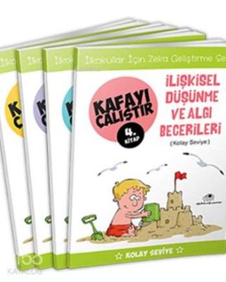 Kafayı Çalıştır Seti (4 Kitap); Zekâ Geliştirme Seti, Kolay Seviye, 5 - 7 Yaş