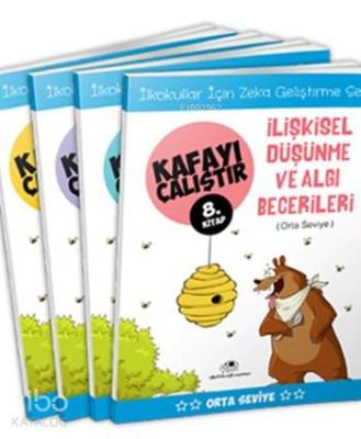 Kafayı Çalıştır Seti (4 Kitap); Zekâ Geliştirme Seti, Orta Seviye, 6 - 8 Yaş