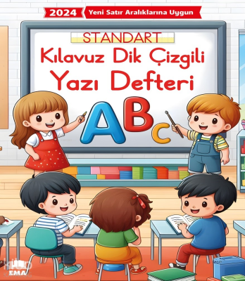 Kılavuz Dik Çizgili Yazı Defteri