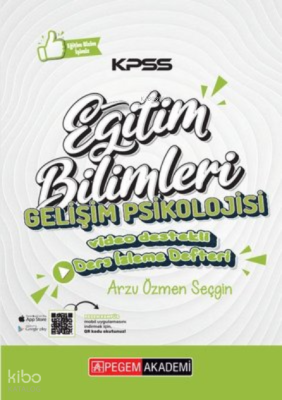 KPSS Eğitim Bilimleri Gelişim Psikolojisi Ders İzleme Defteri