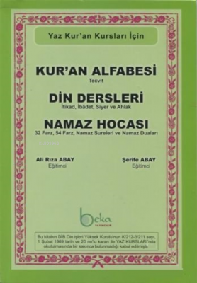Kur'an Alfabesi Tecvitli, Din Dersleri, Namaz Hocası (Yeşil Elifba) - Yaz Kur'an Kursları İçin