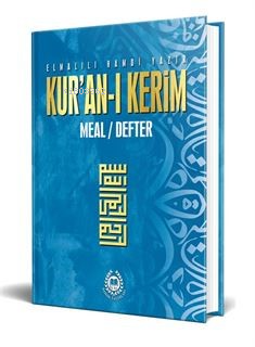 Kur'an- Kerim Meal Defter Metinsiz (Ciltli-Mavi) Elmalılı Muhammed Ham