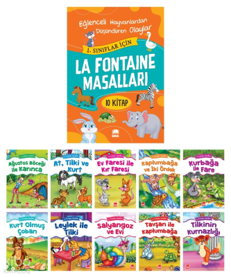 La Fontaine Masalları (10 Kitap Takım - Büyük Boy)