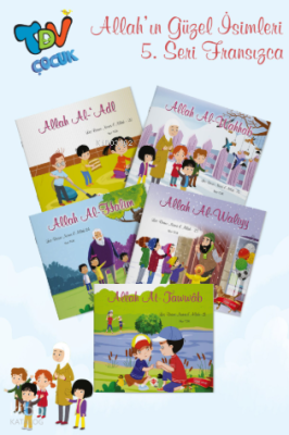 Les Beaux Noms D' Allah - Allahın Güzel İsimleri 5 Set 5 Kitap Nur Tok