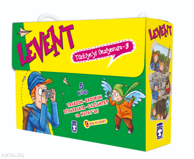 Levent Türkiyeyi Geziyorum 3 Set - (5 Kitap)