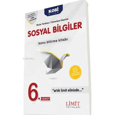Limit 6.Sınıf Sosyal Bilgiler Konu Bitirme Kitabı