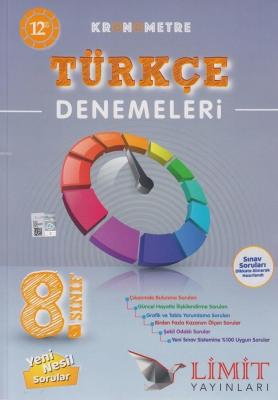 Limit Yayınları 8. Sınıf LGS Türkçe Kronometre Denemeleri Limit Kolekt