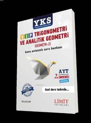 Limit Yayınları AYT VİP Trigonometri ve Analitik Geometri Konu Anlatımlı Soru Bankası Limit