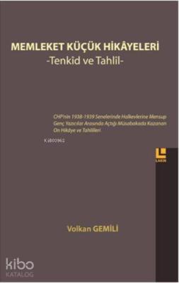 Memleket Küçük Hikâyeleri -Tenkid ve Tahlil