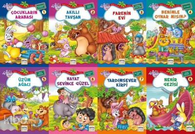 Neşeli Orman Hikayeleri Dizisi (8 Kitap Takım) - Büyük Boy