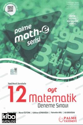 Palme Yayınları AYT Matematik Math-e Serisi 12 Deneme 2020 Özel Palme