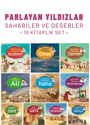 Parlayan Yıldızlar - Sahabiler ve Değerler (10 Kitap Set)