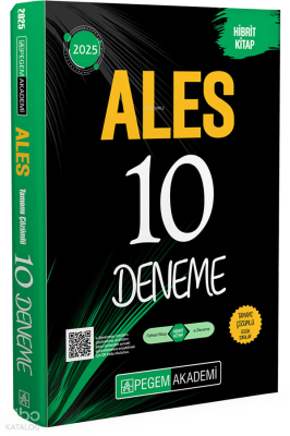 Pegem Akademi 2025 ALES Tamamı Çözümlü 10 Deneme Kolektif