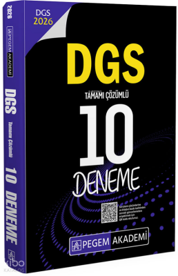 Pegem Akademi 2026 DGS Tamamı Çözümlü 10 Deneme
