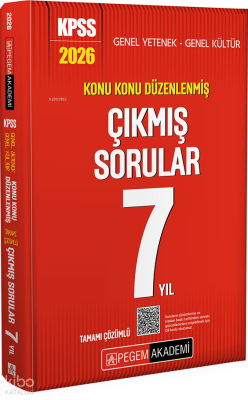 Pegem Akademi 2026 KPSS Genel Yetenek Genel Kültür Konu Konu Düzenlenm