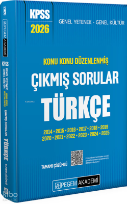 Pegem Akademi 2026 KPSS Genel Yetenek Genel Kültür Konu Konu Düzenlenm