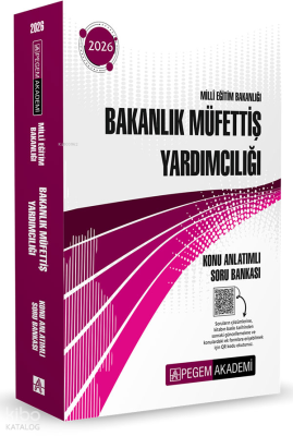 Pegem Akademi 2026 MEB Bakanlık Müfettiş Yardımcılığı Konu Anlatımlı Soru Bankası