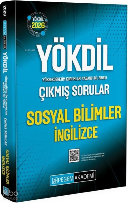 Pegem Akademi 2026 YÖKDİL Sosyal Bilimler İngilizce Çıkmış Sorular Kol
