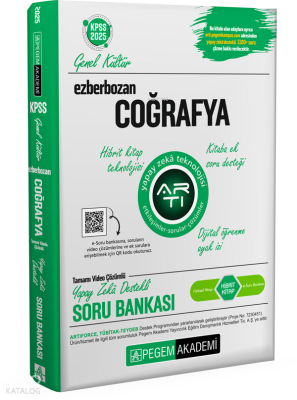 Pegem Akademi Yayıncılık 2025 Ezberbozan KPSS Genel Yetenek Genel Kültür Coğrafya Soru Bankası