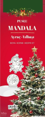 Puslu Mandala Ayraç - Yılbaşı;Boya-Kopar-Hediye Et Kolektif