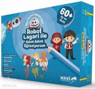 Robot Lagari ile Adım Adım Öğreniyorum - Okul Öncesi Eğitim Seti 60 Ay ve Üstü