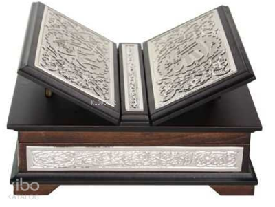 Sandıklı Kanatlı Kaplama Gümüş Kur'an-ı Kerim (Çanta Boy)