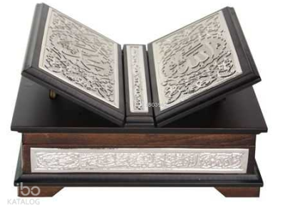 Sandıklı Kanatlı Kaplama Gümüş Kur'an-ı Kerim (Hafız Boy)