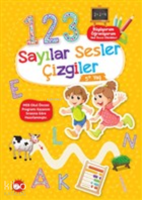Sayılar Sesler Çizgiler 5+ Yaş - Büyüyorum Öğreniyorum Okul Öncesi Etkinlikleri