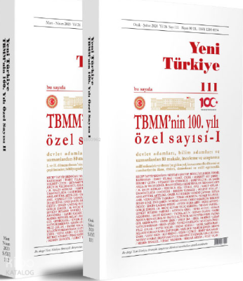 TBMM’nin 100. Yılı Özel Sayısı Sayı 111-112 (2 Cilt)