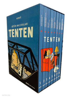 Tenten - 8 Kitap Takım (Ciltli - Kutulu) Hergè
