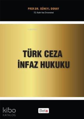Türk Ceza İnfaz Hukuku Süheyl Donay