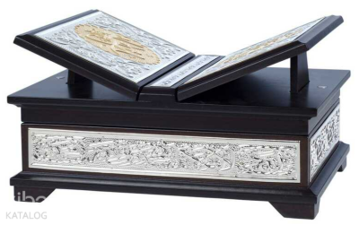 Yaldızlı Kaplama Gümüş Kanatlı Kur'an-ı Kerim (Orta Boy) Kolektif