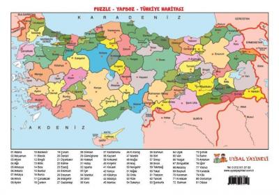 Yapboz 12 - Türkiye Haritası Kolektif