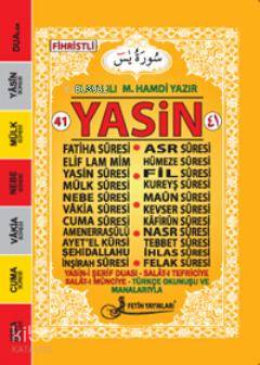 Yasin Türkçe Okunuşlu Mealli (Cep Boy-Kod: F019)