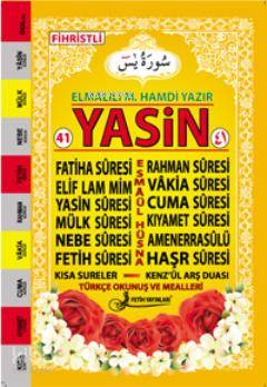 Yasin Türkçe Okunuşlu Mealli (Orta Boy-Kod:f018)