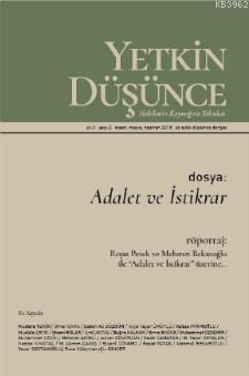 Yetkin Düşünce Dergisi Yıl: 1 Sayı: 2 Nisan, Mayıs, Haziran 2018