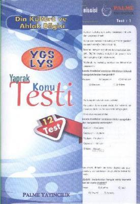YGS LYS Din Kültürü ve Ahlak Bilgisi Yaprak Konu Testi