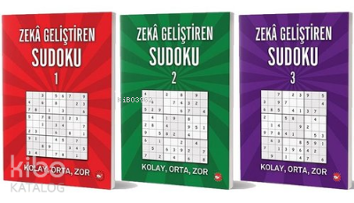 Zeka Geliştiren Sudoku Seti (3 Kitap Takım)